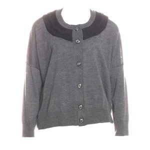Piazza Sempione Grey Wool Cardigan
